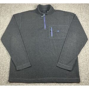 Southern Marsh Fieldtec Waffle Fleece 1/4 Zip Pullover Gray Men's Size XL